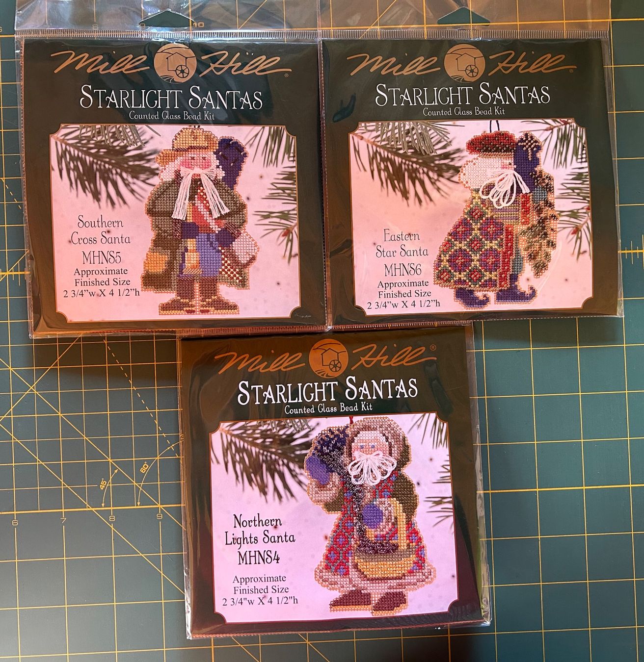 Kit bricolage: Lot complet de 3 Starlight Santas de Mill Hill – Nuovo e nell'imballaggio originale da Bouveret venduto da sev_qj7l 1