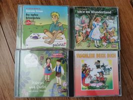 4 x CD's Märchen, Gebrüder Grimm, Alice im Wunderland