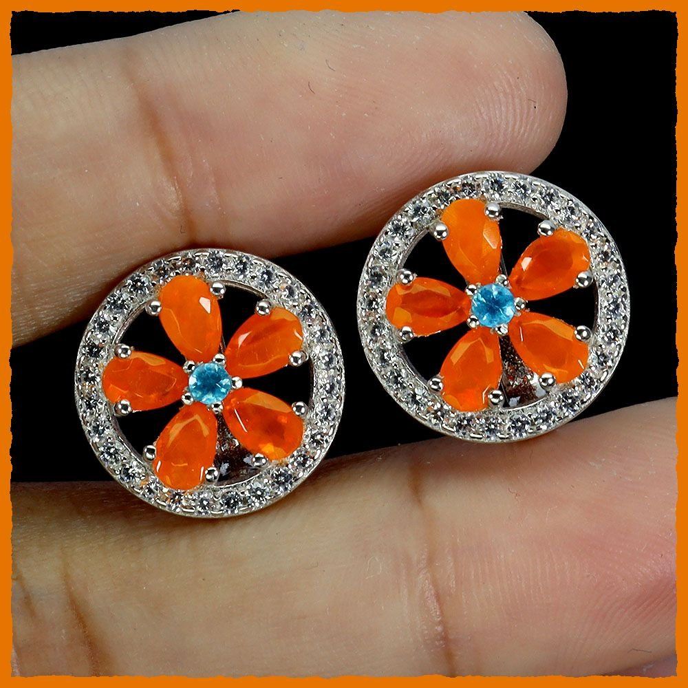 Orecchini pendenti & Orecchini a lobo: Orange Opal 925 Silber Ohrringe – Nuovo e nell'imballaggio originale da Oberglatt ZH venduto da Goldfee1 1