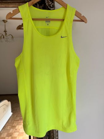Nike Miller Dri Fit Sport T Shirt ohne Ärmel gelb Grösse S