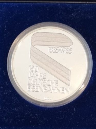 Medaillen: Medaille Silber 150 Jahre Deutsche Eisenbahn – Neu und originalverpackt aus Bure von chap981 2