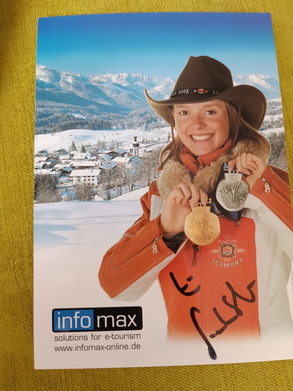 Autogramme: Evi Sachenbacher - Olympia Gold – Gebraucht aus Menziken von Autogramme