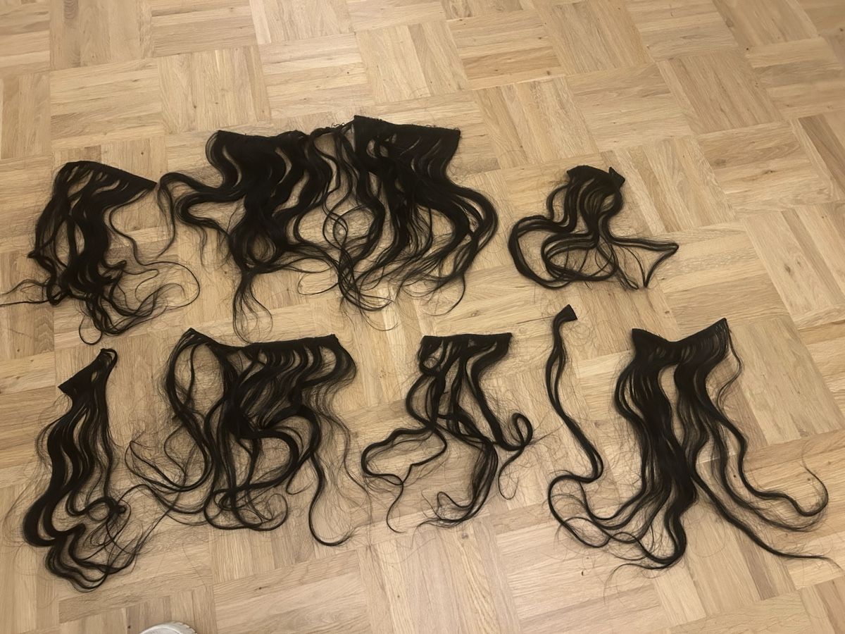 Perücken: Schwarze Extension Set  – Gebraucht aus Allschwil von selake990673 1