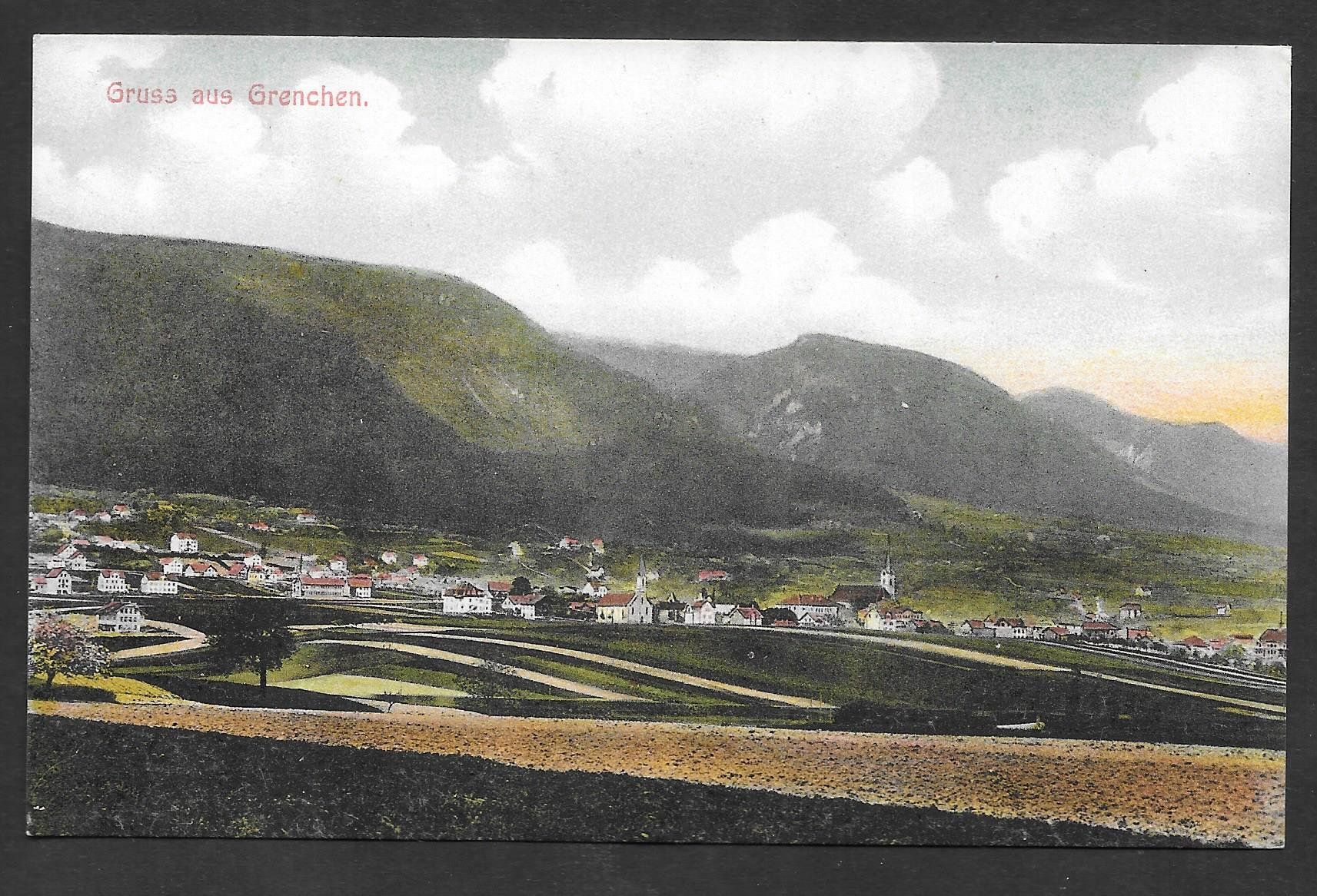 Cartoline postali: Grenchen Gesamtansicht – Usato da Olten venduto da clotaldi