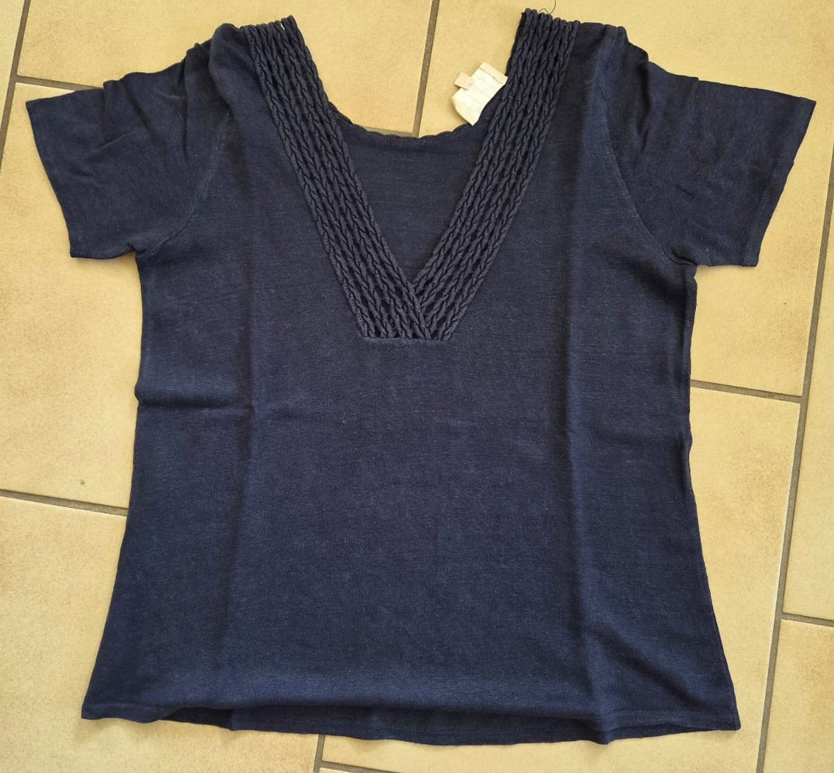 Sezane T-Shirts: T-shirt Sézane bleu – Gebraucht aus Arnex-sur-Orbe von kprt