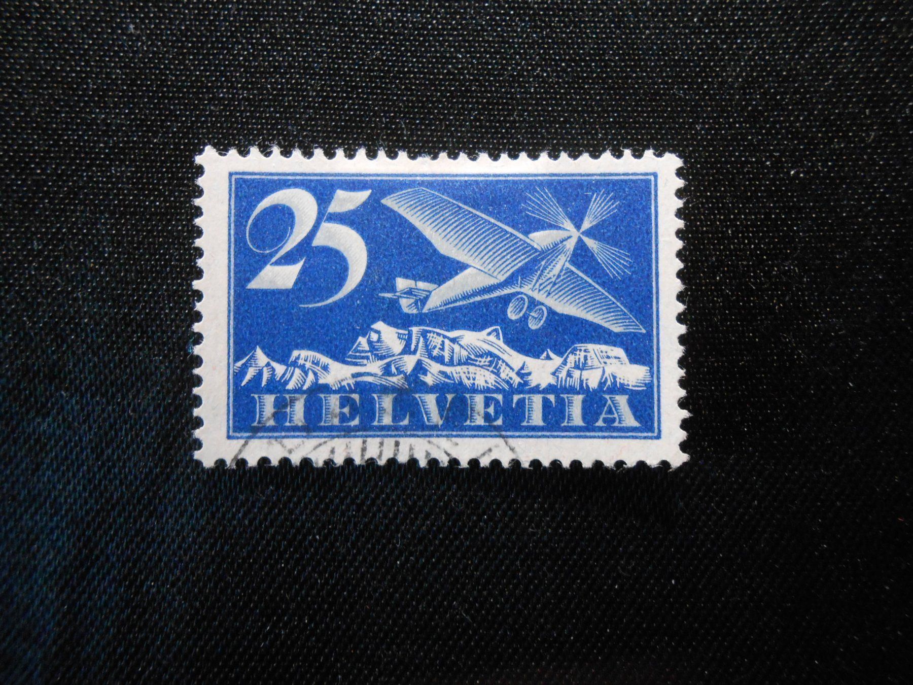 Tutti i francobolli: CH ZNr 5  25C  Flugpost  1923   Z CHF 35 – Usato da Hallwil venduto da pkaiser44 1