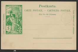 1900 5 Rp. Ganzsachenkarte UPU, ungebraucht