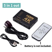 Selector 5in1  4K HDMI Switch Adapter Fernbedienung PC HDTV