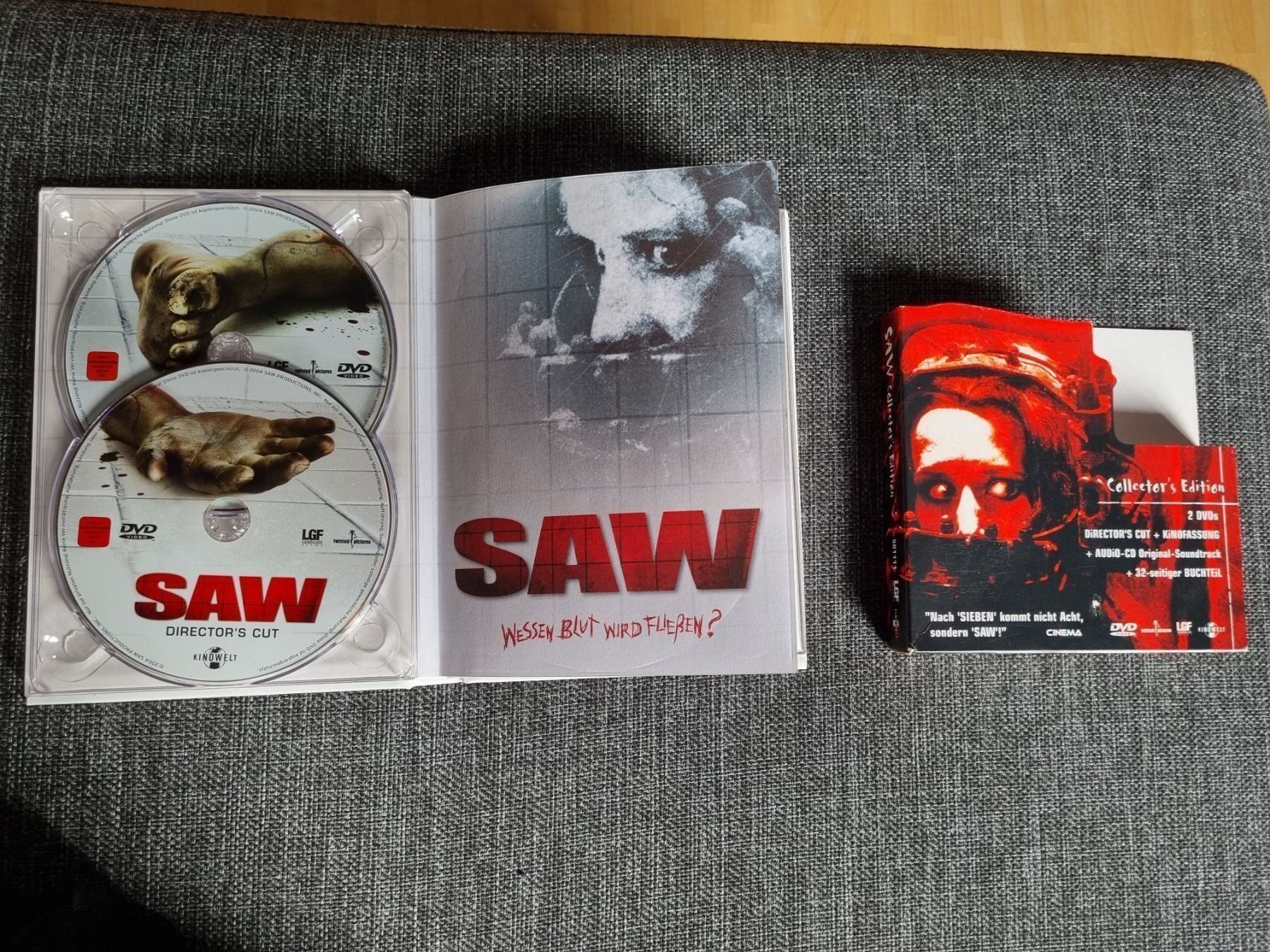 Tutti i DVDs: Saw, DVD Horror Mediabook inkl. OST – Usato da Winterthur venduto da Belzarek 2