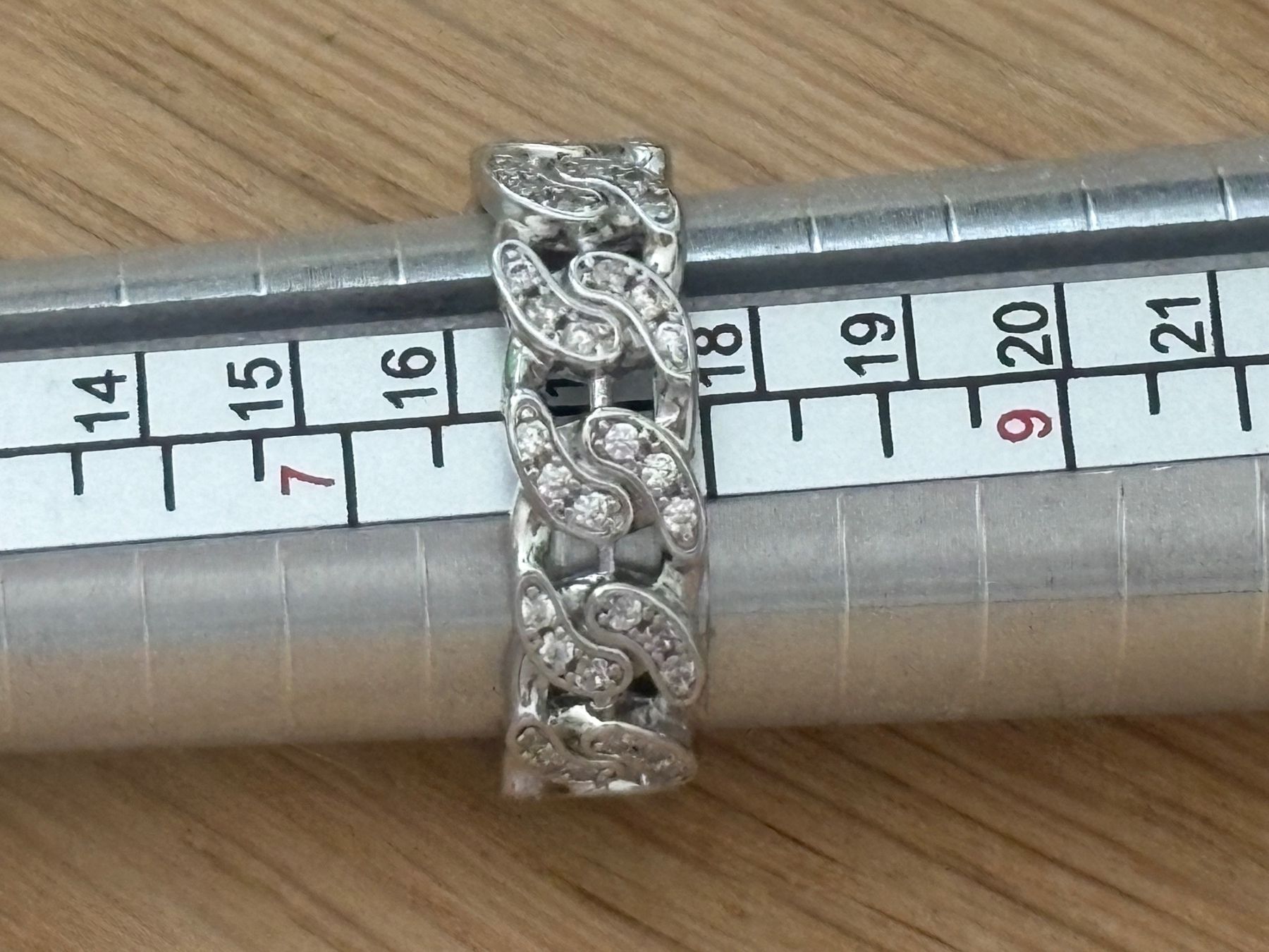 Anelli: Luxus Elegante Gr.18/8 Ring Memoire Farbe :Silber/ Zirkonia – Nuovo (secondo la descrizione) da Biel-Bienne venduto da Roserosse13 5