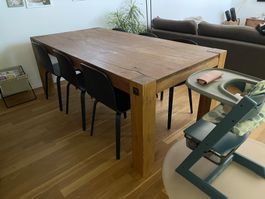 Conforama Massivholztisch Travers aus Eiche