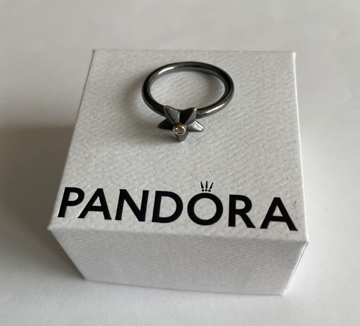 Pandora Anelli: Original Pandora Ring Bicolor 14k Gold Diamant – Nuovo e nell'imballaggio originale da Rüfenacht BE venduto da Milena_1 5