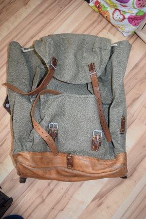Sac à dos suisse vintage militaire armée en toile robuste