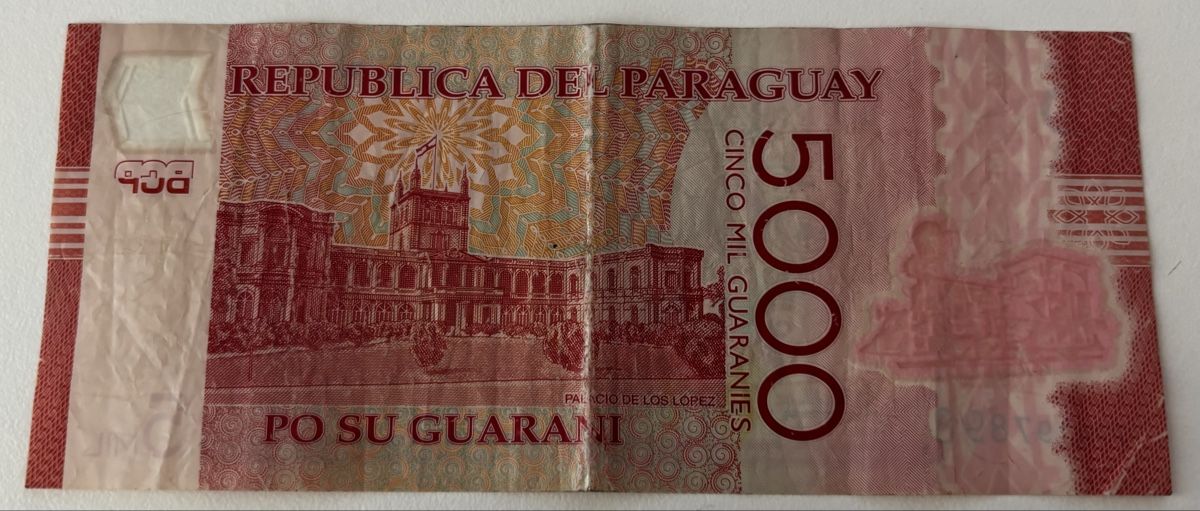Banconote: Paraguay 5000 Guaranies 2017 – Usato da Algetshausen venduto da Carrhard 1