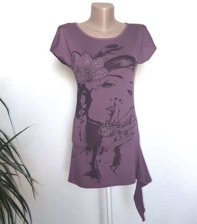 T-shirt long – Gloria – Gr. XS