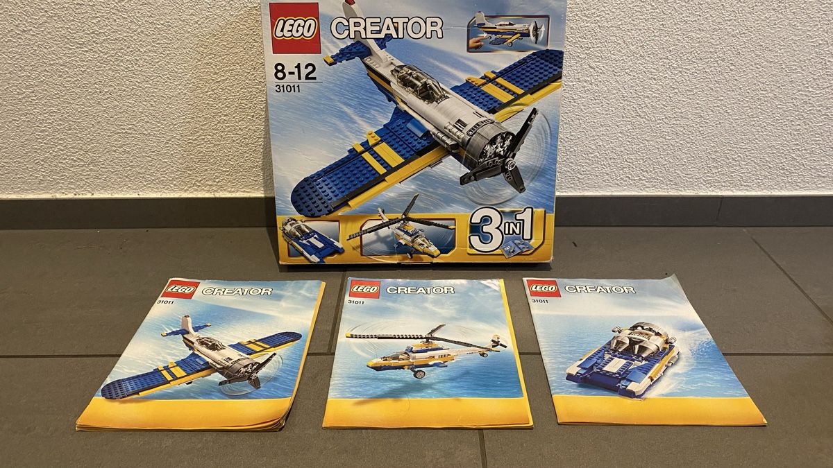 Lego Giocattoli: Lego Creator 31011 Flugzeug Helikopter Boot – Usato da Endingen venduto da atlantus 3