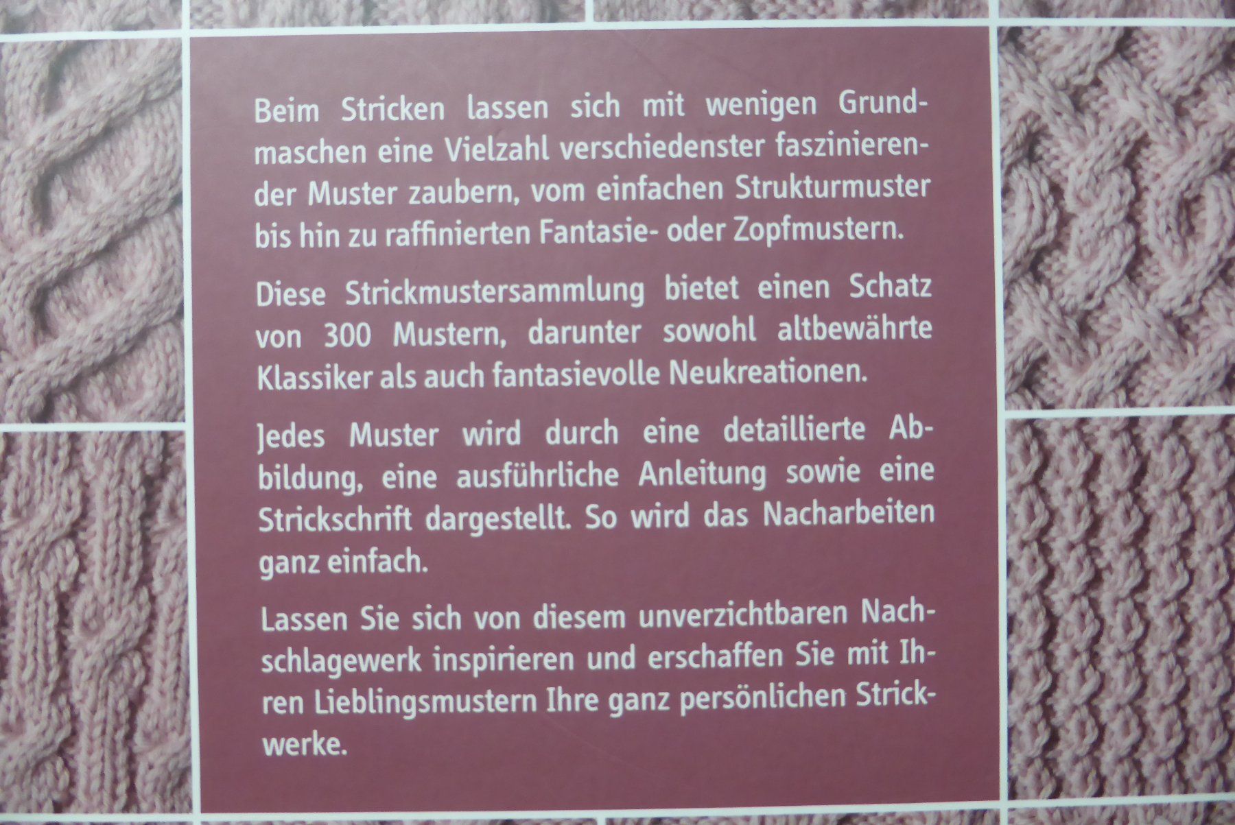 Libri: Do it - Die grosse Strickmuster Sammlung - 300 Muster – Nuovo (secondo la descrizione) da Brunnadern venduto da lesezirkel 1