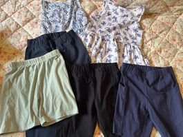 6 pieces lot dresses/shorts/leggings 8 years /128cm