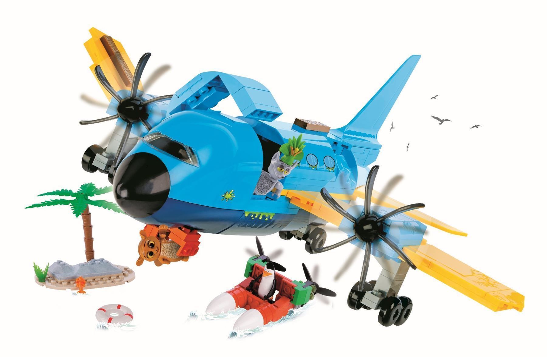 Cobi Giocattoli: Madagascar Penguins Rettungsflugzeug – Nuovo e nell'imballaggio originale da Mollis venduto da Zeitraum