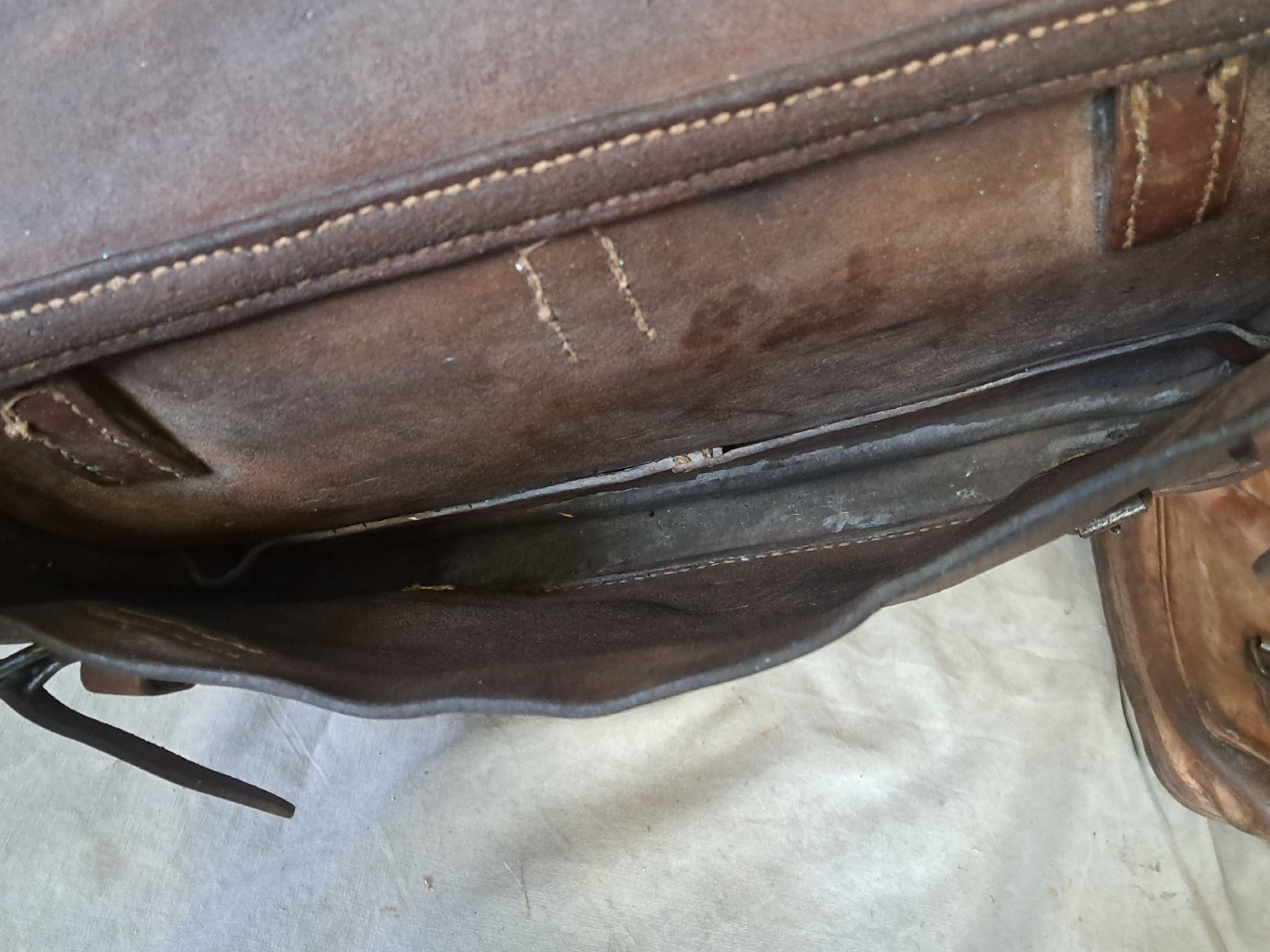Schweizer Armee Borse: 2.WK Schweiz Armee Train Satteltaschen  – Usato da Muotathal venduto da s_spiess 6