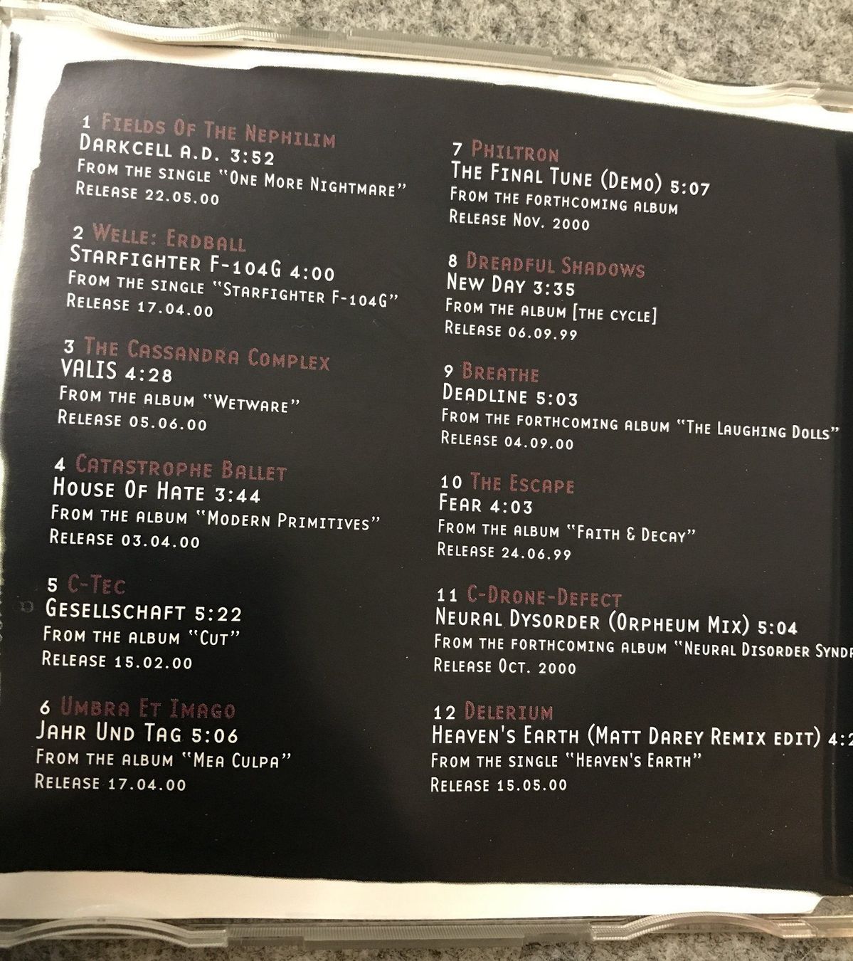 CD: CD- Your Gift From The Festival Summer 2000 – Usato da Guntershausen venduto da Gloominati 1