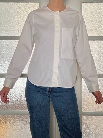 Weisses kragenloses Hemd | COS | 34/XS | einmal getragen
