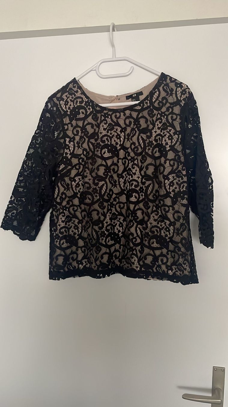 H&M Camicette: Bluse mit Spitzen / Grösse M – Usato da Pfäffikon ZH venduto da so.ni