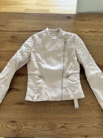 Bershka Kunstlederjacke in Rosa, Grösse S, superZustand 🧥