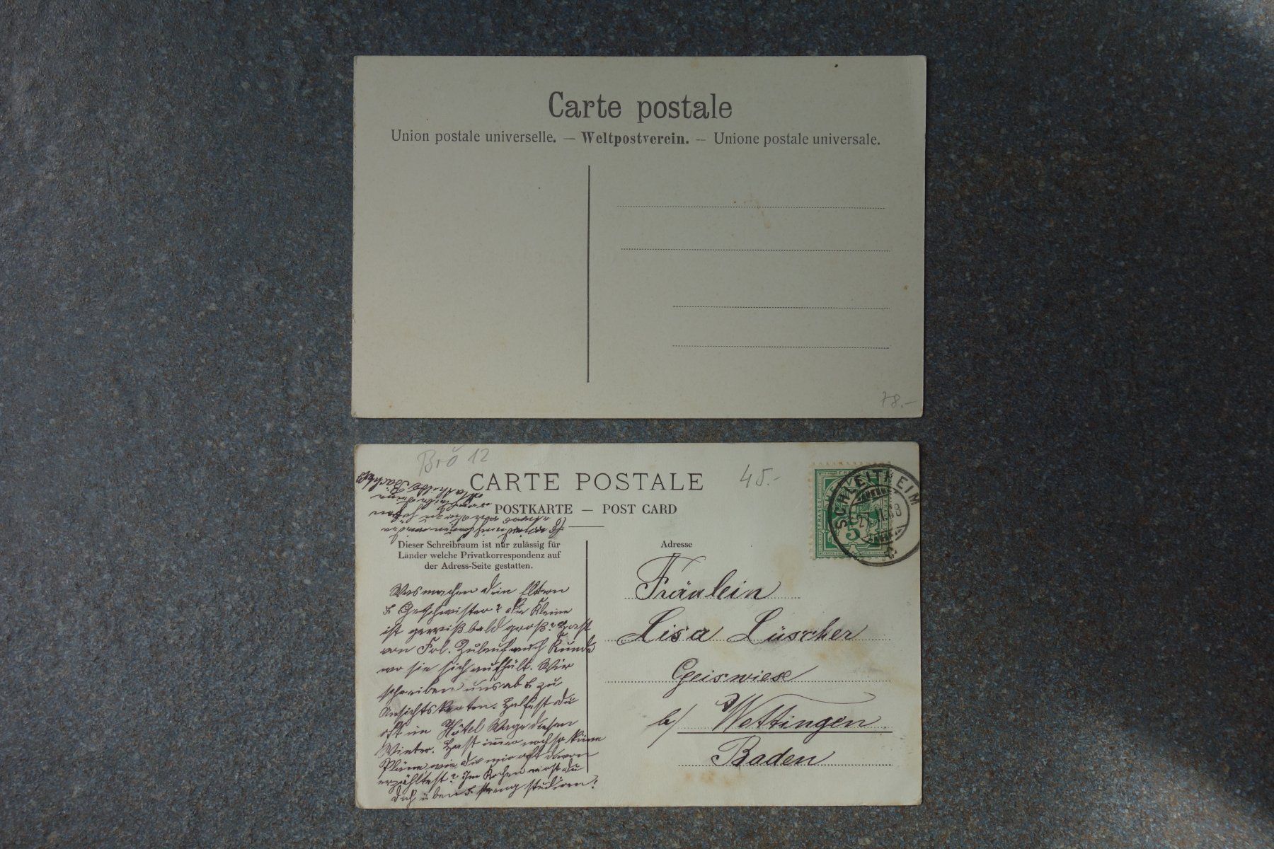 Cartoline postali: Mehrbild Ansichtskarten Schleitheim um 1900 – Usato da Stein am Rhein venduto da Laffoni 1