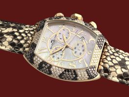 Extravagant VDB Magnum Snake Full Diamonds Jewelry Watch 💙
