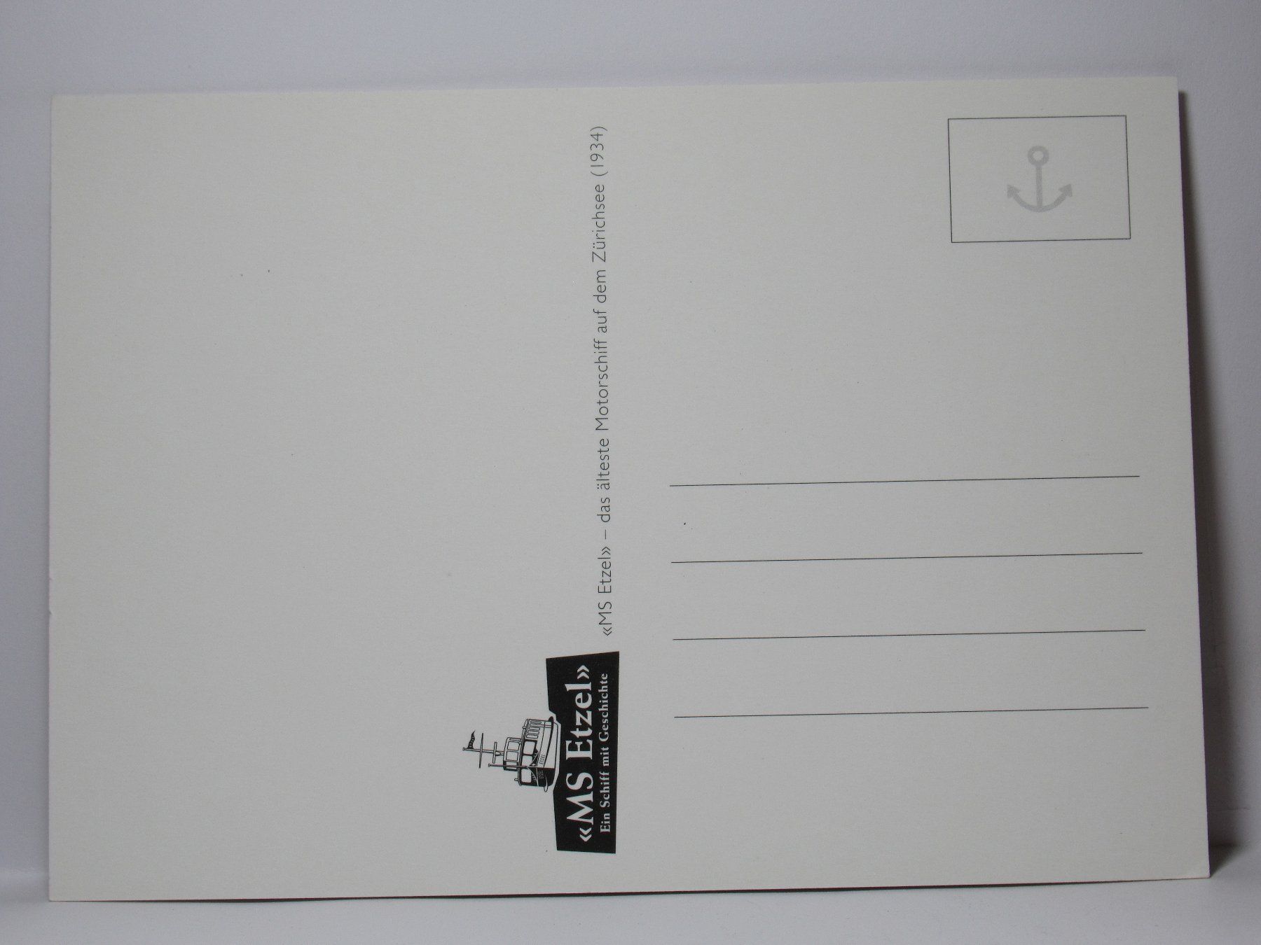 Ansichtskarten: Schiff ,  * ETZEL    * – Neu (gemäss Beschreibung) aus Grenchen von Bluemchen1900 1