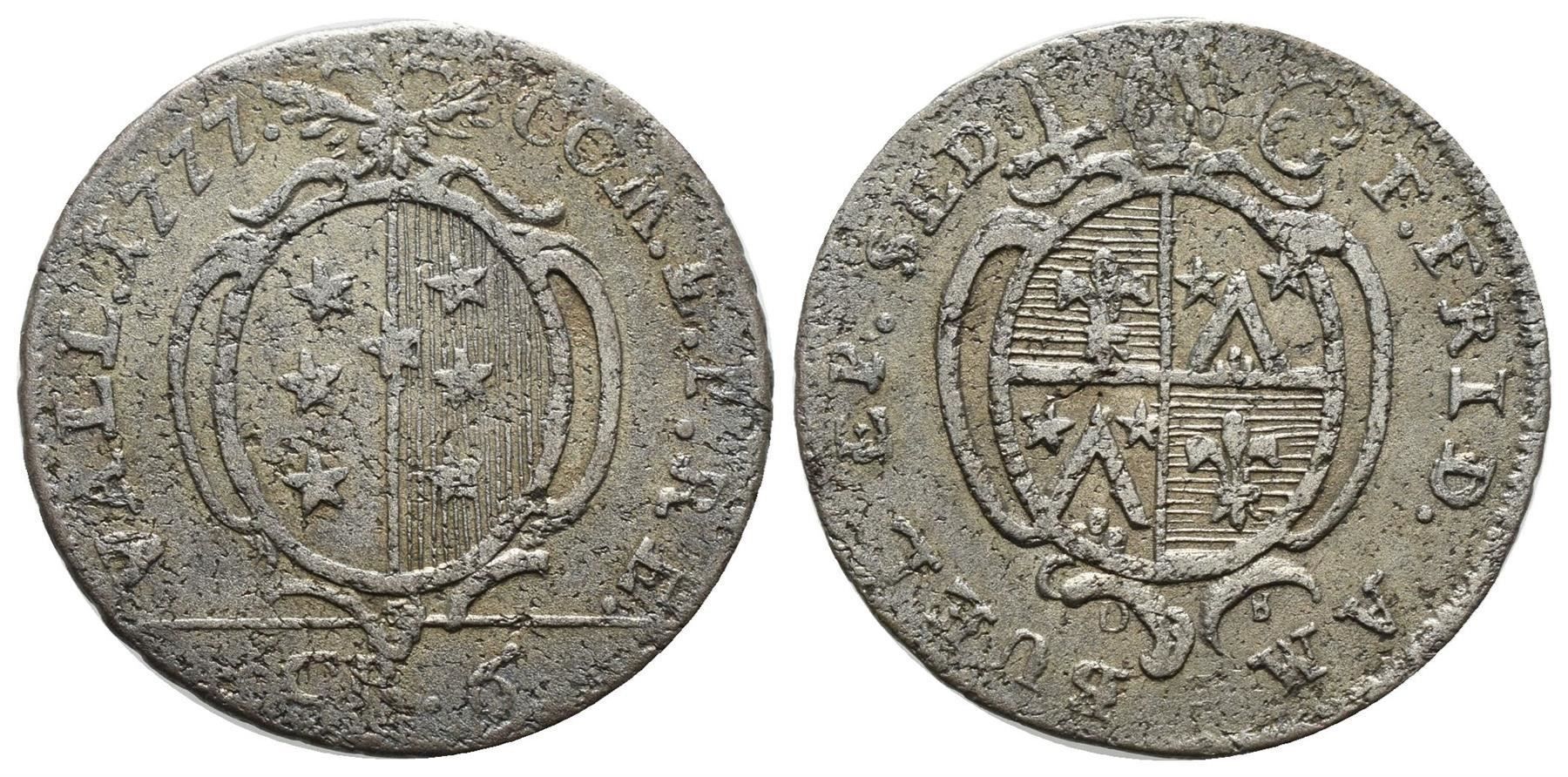 Alle Münzen: Wallis 6 Kreuzer 1777  /3775 – Gebraucht aus Trimbach von Solothurn1