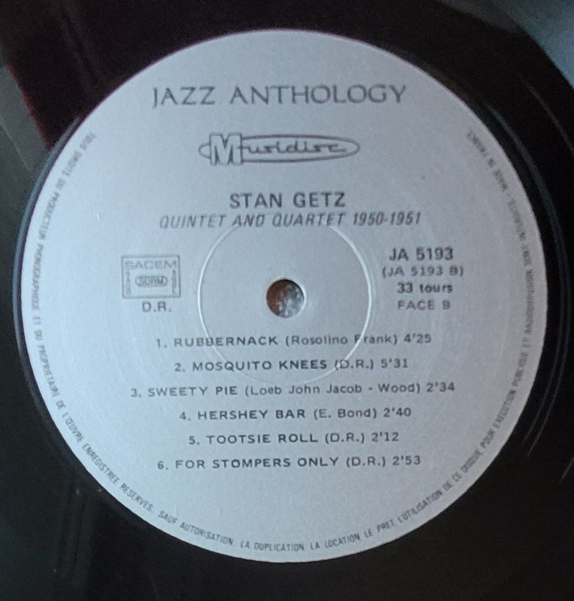 Dischi in vinile: Stan Getz – Quintet & Quartet 1950•1951 – Usato da Zürich venduto da Avd 6