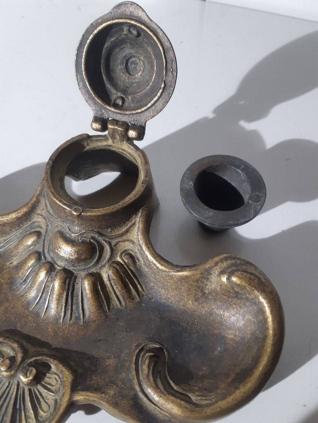 Skulpturen & Statuen: Messing Schreibgarnitur – Gebraucht aus Grindelwald von carro5 4