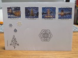 FDC aus Viererblock Weihnachten 2025