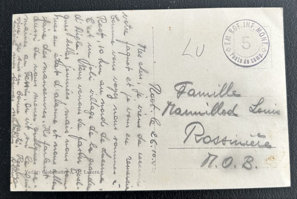 Cartoline postali: Fotokarte Root Strassenpartie  – Usato da Horw venduto da Tellbub 1