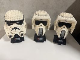LEGO Star Wars Helm Set Stormtrooper Scout Trooper 3 Stk