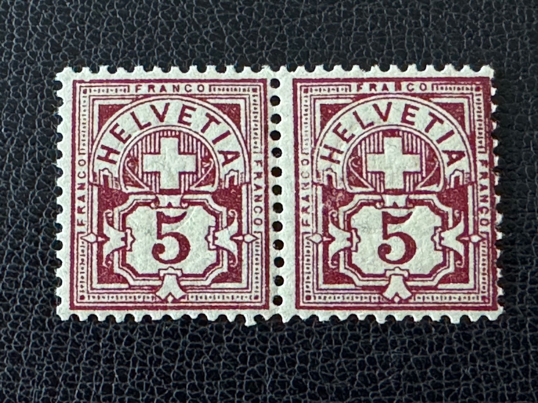 Tous les timbres: Ziffermuster 1894, Nr. 61B.1.03, Paar, postfrisch – Neuf (Voir description) à Stallikon par HILDECH1