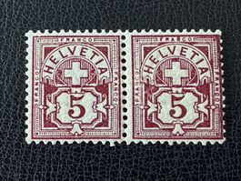 Ziffermuster 1894, Nr. 61B.1.03, Paar, postfrisch