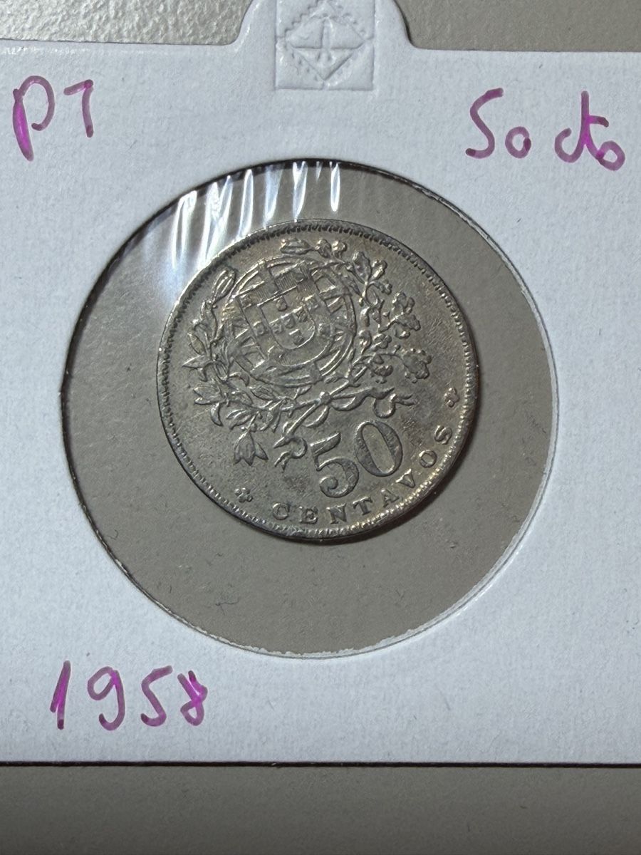 Tutti le monete: Portugal - 50 centimes - 1958 – Usato da Payerne venduto da Mike1682