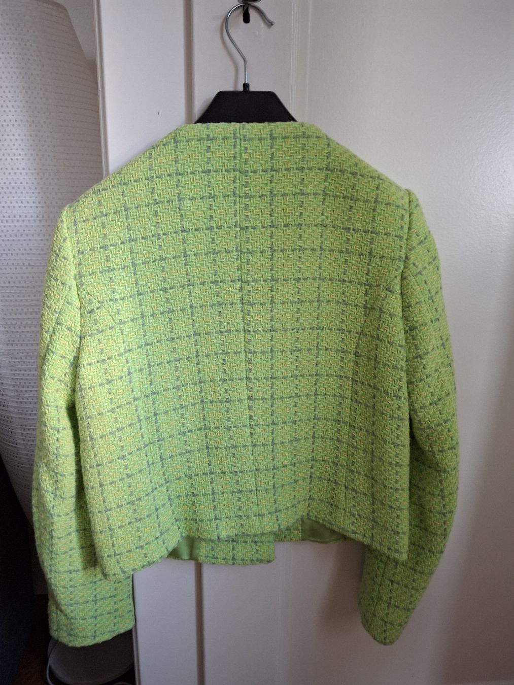 Mango Giacche: Court blazer Mango vert en tweed S  – Usato da Lausanne venduto da Cognitia 1
