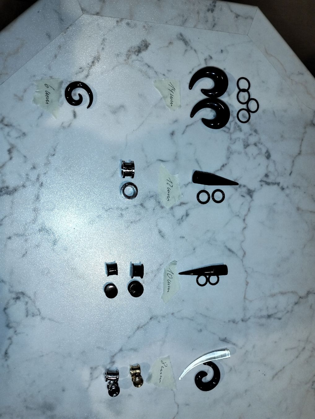 Piercingschmuck: Piercing Set: Tunnel, Plug, Dehner - Diverse Grössen! – Neu (gemäss Beschreibung) aus Biberstein von s_c_26fn