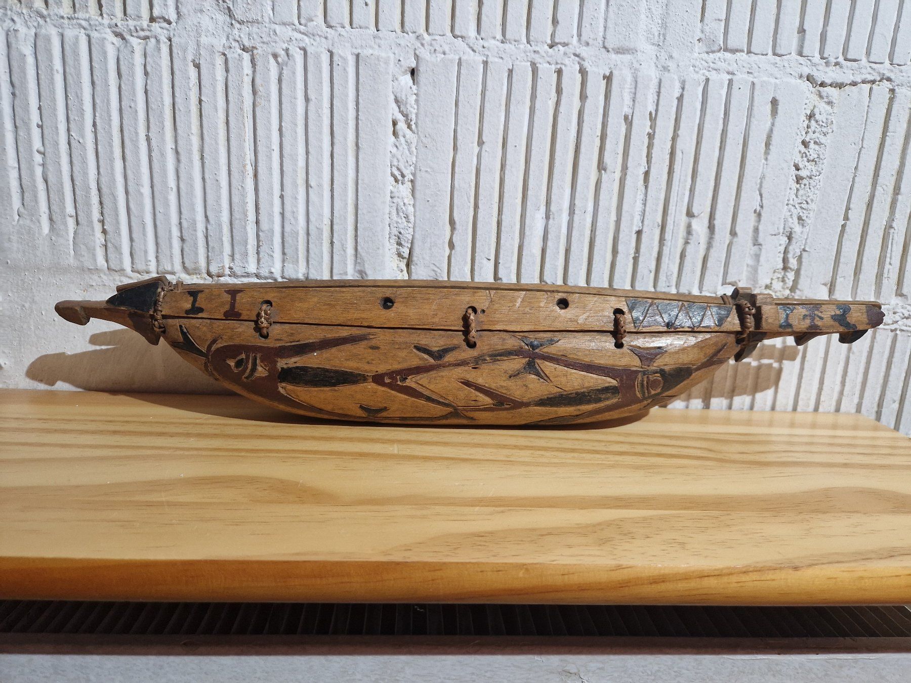 Gemälde: Kunst Indianer USA ? Boot – Gebraucht aus Seedorf BE von Stibutz 1