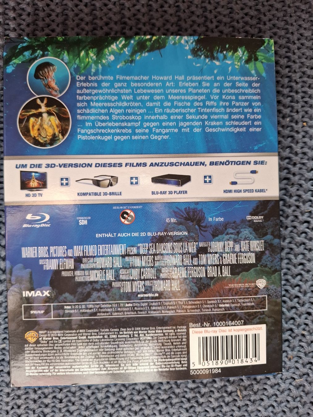 Tutti i DVDs: IMAX Deep Sea 3D Blu-ray Disc Version – Usato da Knonau venduto da fil_f8wd 1