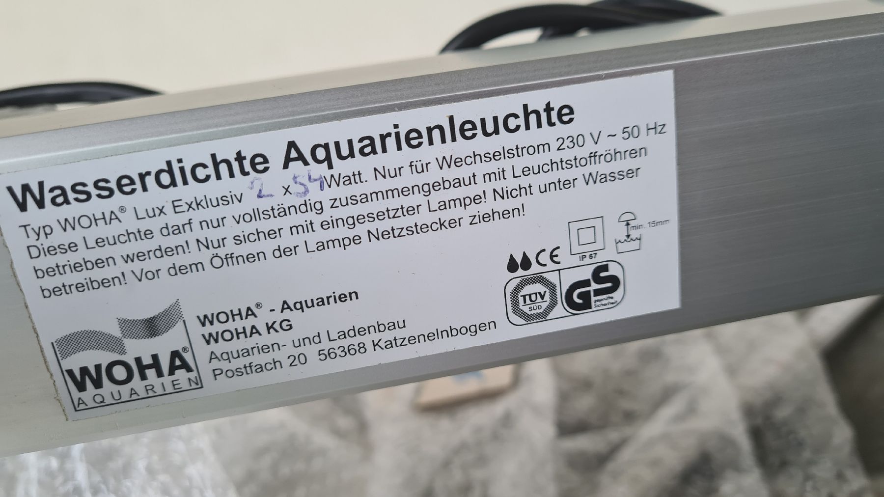 Lampade: Aquarienleuchte 2x54 Watt 110cm – Nuovo (secondo la descrizione) da Luzern venduto da Zanclus 1