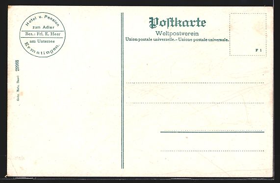 Cartoline postali: Ermatingen, Villa Seefeld, Dependance zu – Usato da Berlin venduto da bartko-reher 1