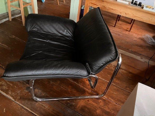 Ikea Poltrone: Bauhaus Ledersessel, Designer Johan Bertil Häggström – Usato da Linden venduto da nitsirc 1