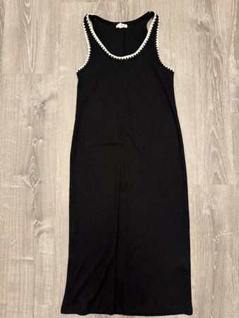 H&M Kleid schwarz Grösse S mit Häkelbesatz