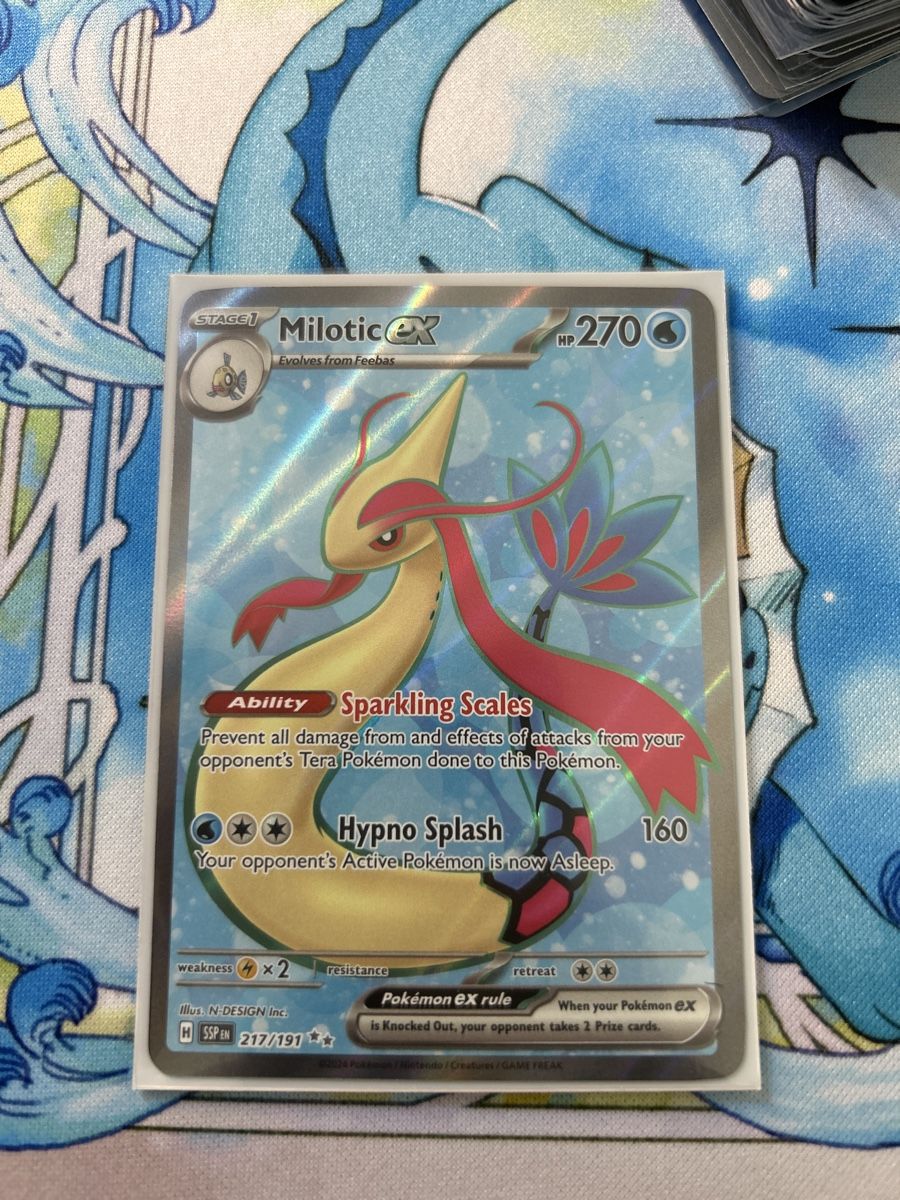 Pokémon Sammelbilder & Trading cards: Surging Sparks Milotic EX full art 217/191 – Neu (gemäss Beschreibung) aus Zürich von AinzCHF