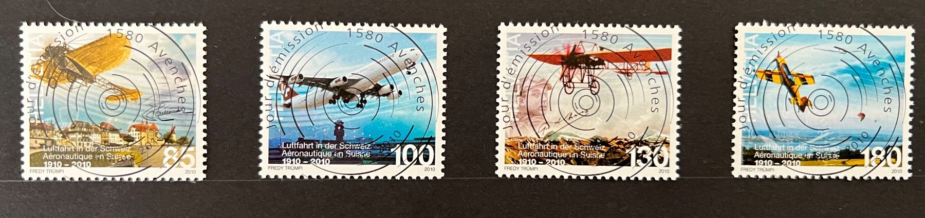 Tutti i francobolli: CH-Marken Luftfahrt Vollstempel 2010 – Nuovo (secondo la descrizione) da Hünenberg See venduto da wer_5286